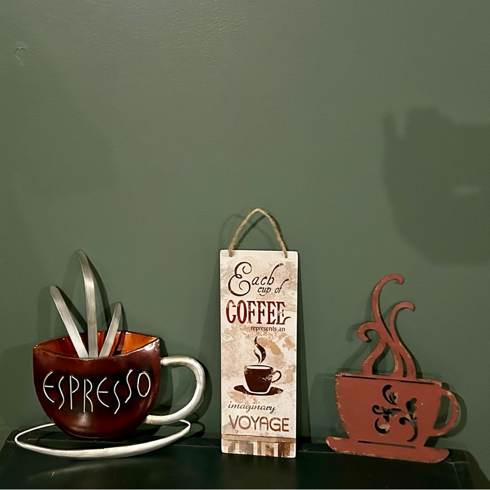 Home decor coffee lovers, all 3 pieces hang